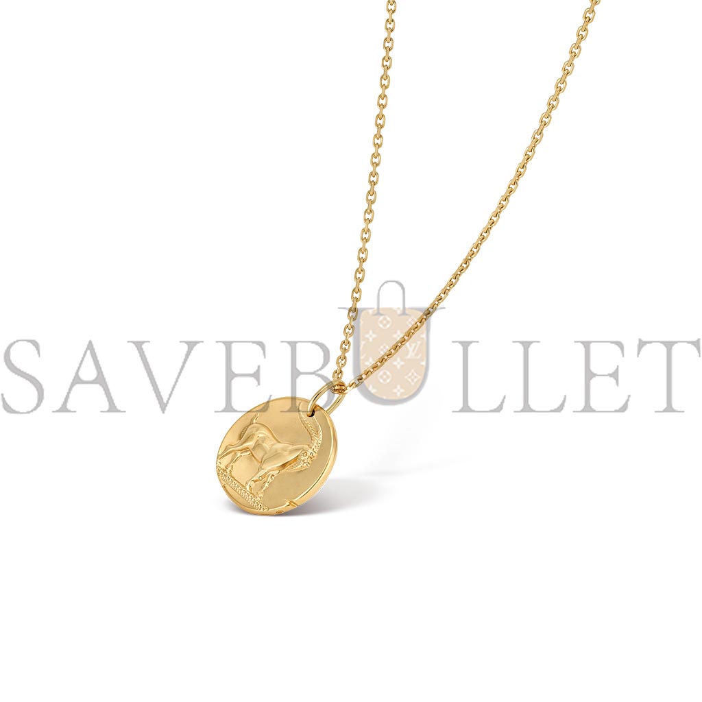 VAN CLEEF ARPELS ZODIAQUE MEDAL CAPRICORNI (CAPRICORN) - YELLOW GOLD  VCARP7SR00